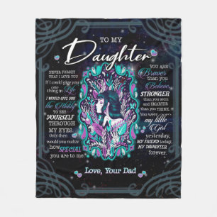 Dottergåvor Brev till min dotter från Pappa Fleecefilt