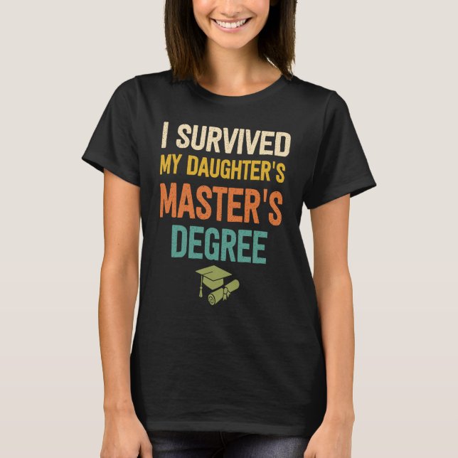 Dottermasterexamen studenten min dotter mas t shirt (Framsida)