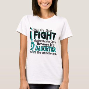 Dottern betyder världen till mig Ovarian cancer T-shirt