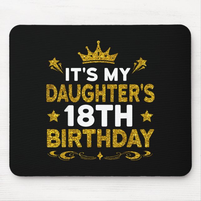 Dotters 18-årsdag grattis på födelsedagen 18 år musmatta (Framsidan)