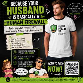 Dotterschutzsenhet Pappa Rolig Design T Shirt