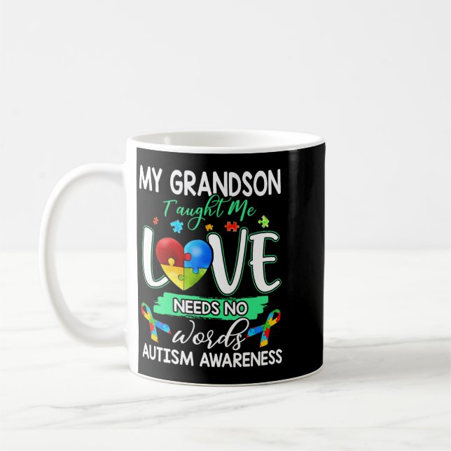 Dotterson lärde mig kärlek behöver ord Roligt Au-g Kaffemugg (Vänster)