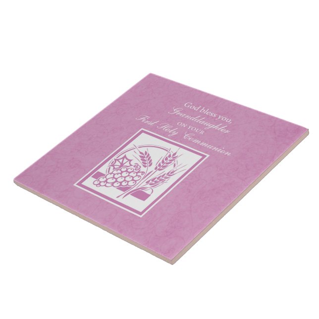 Dottersons första kommunion, rosa kakelplatta (Sidan)