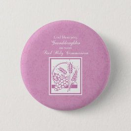 Dottersons första kommunion, rosa knapp