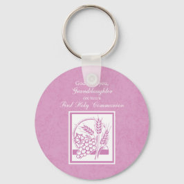 Dottersons första kommunion, rosa nyckelring