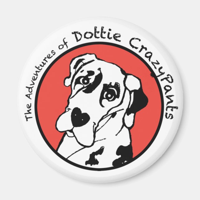 Dottie CrazyPants Magnet (Framsidan)