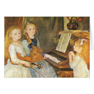Döttrar av Catulle Mendes av Pierre Renoir Hälsningskort