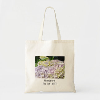 Döttrar den bästa gåvan! tote bags Hydrangeor Tygkasse