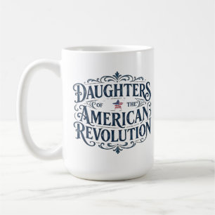 Döttrar stjärnflagga Amerikanska revolutionen US h Kaffemugg