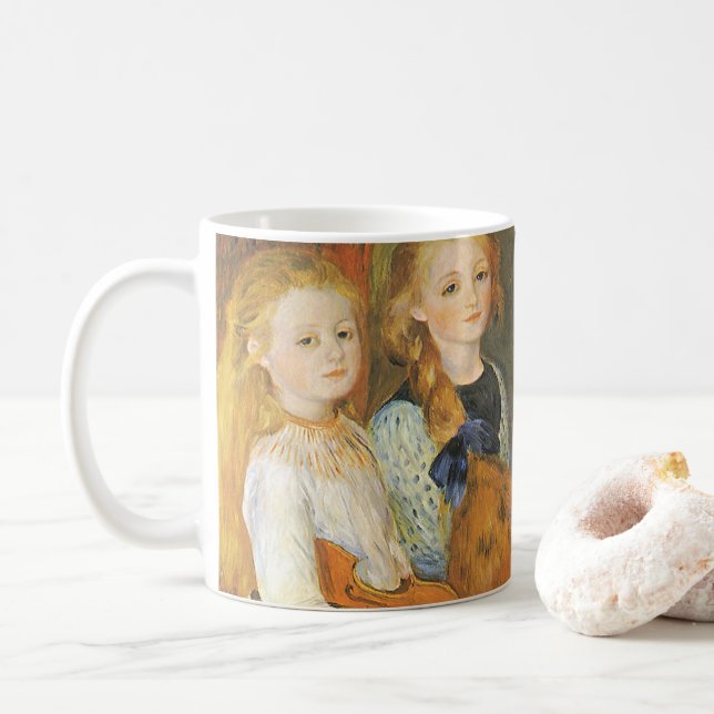 Döttrar till Catulle Mendes av Pierre Renoir Kaffemugg (Med munk)