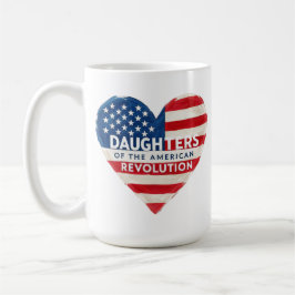 Döttrar till den amerikanska revolutionen DAR USA Kaffemugg