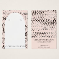 Dotty Arch Earring Necklace Jewelry Visning Card