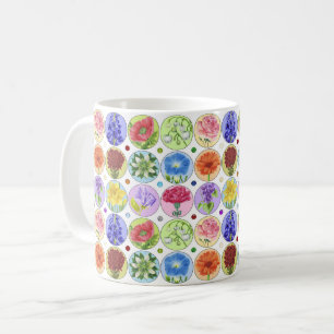 Dotty Birth Flower och Gem Classic Mugg