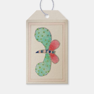 Dotty Butterfly Gift Märkre Presentetikett