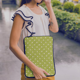 Dotty Delight Grönt Laptop Fodral