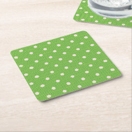 Dotty Delight Grönt Underlägg Papper Kvadrat