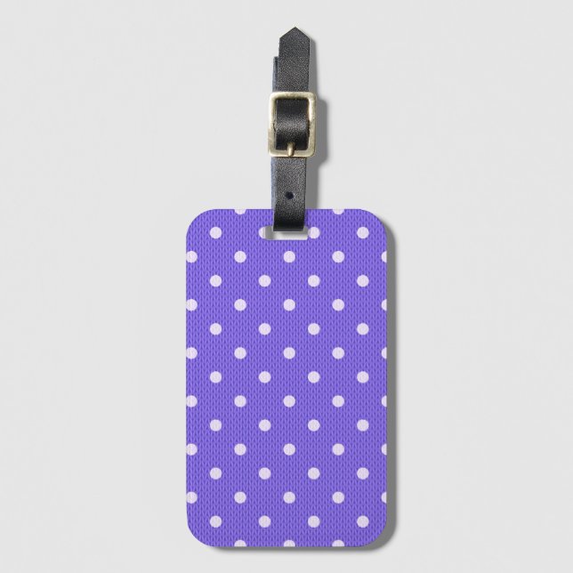 Dotty Delight Lila Bagagebricka (Framsida vertikal)