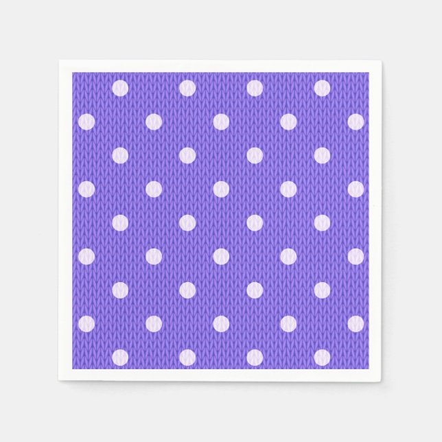 Dotty Delight Lila Papper Pappersservett (Framsidan)