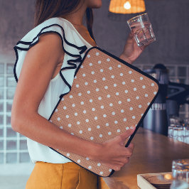 Dotty Delight Orange Laptop Fodral