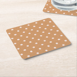 Dotty Delight Orange Underlägg Papper Kvadrat
