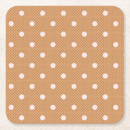 Dotty Delight Orange Underlägg Papper Kvadrat
