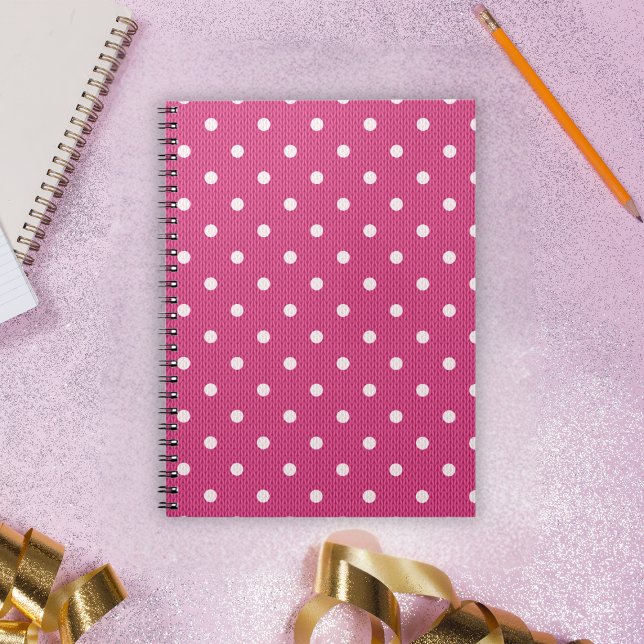Dotty Delight Red-foto Anteckningsbok (A Dotty Delight Red photo Notebook.)