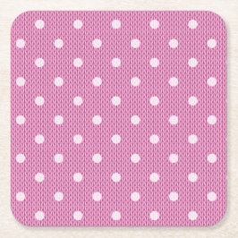 Dotty Delight Rosa Underlägg Papper Kvadrat