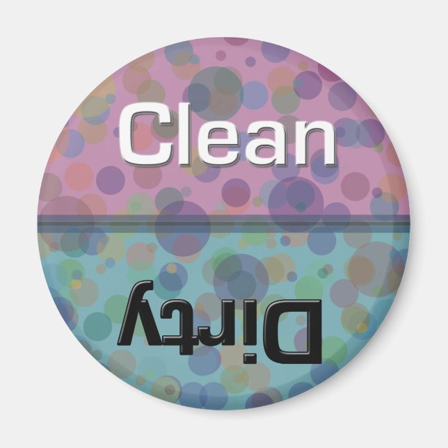 Dotty Dishwasher Clean-Dirty Magnet (Framsidan)