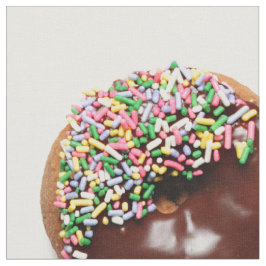Dotty Donuts på vit, tyg vid gården