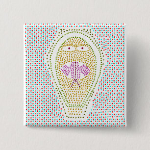 Dotty Egyptian Cobra Button Knapp