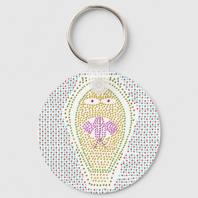 Dotty Egyptian Cobra Keychain Nyckelring (Framsida)