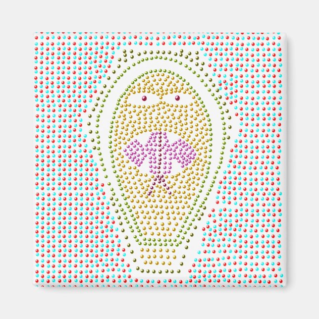 Dotty Egyptian cobra Magnet (Framsidan)