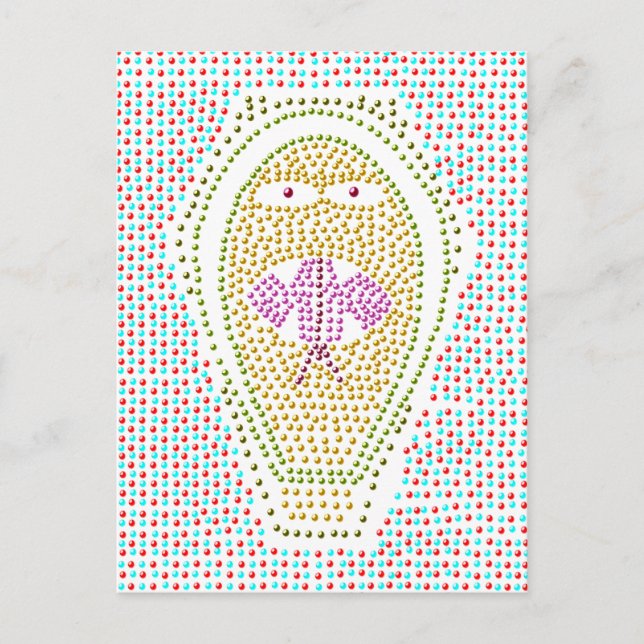 Dotty Egyptian Cobra Postcard Vykort (Framsida)