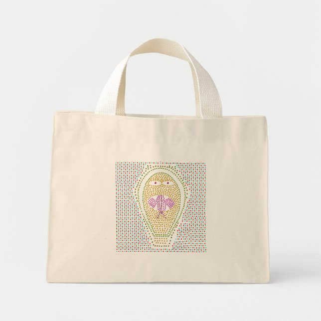 Dotty Egyptian Cobra Tote Bag Mini Tygkasse (Framsidan)