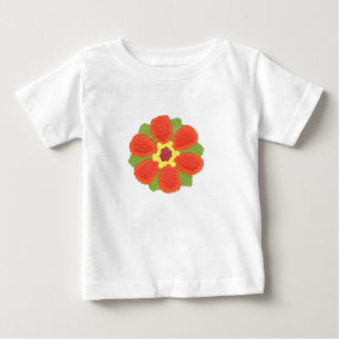 Dotty Flower Baby Romper T Shirt