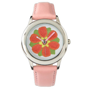 Dotty Flower Barn Stainless Steel Watch Armbandsur