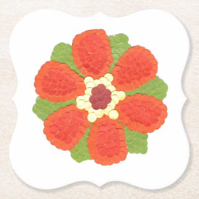 Dotty Flower Bracket Underlägg Papper (Framsida)
