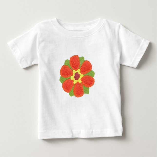 Dotty Flower Gerber Cotton T Shirt (Framsida)