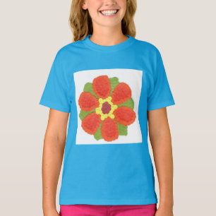 Dotty Flower Girls'American Apparel Raglan T Shirt