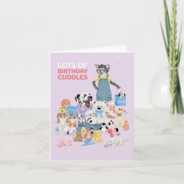 Dotty Hund Cudely Leksak Birthday Cuddles Kort