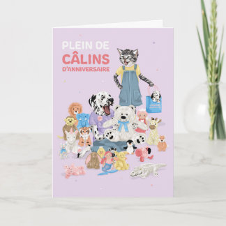 Dotty Hund Jouet en peluche câlins Anniversaire Kort