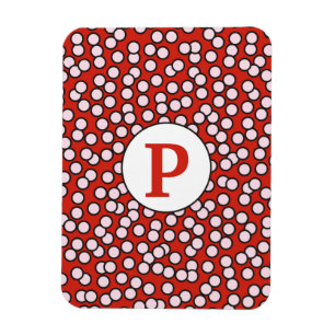 Dotty Monogram Mönster Magnet
