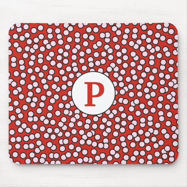 Dotty Monogrammönster Musmatta (Framsidan)