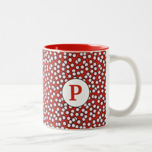 Dotty Monogrammönster Två-Tonad Mugg