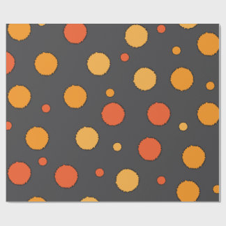 Dotty orange presentpapper