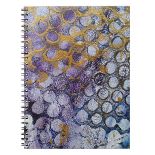 Dotty Spotty Abstrakt Anteckningsbok Med Spiral