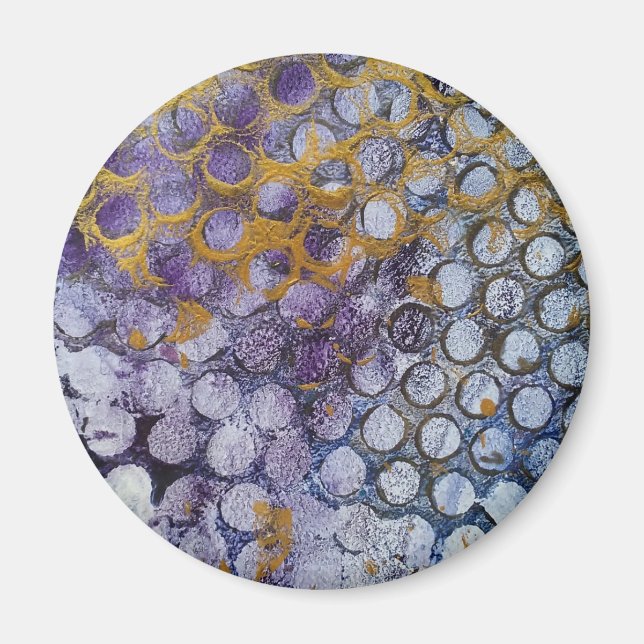 Dotty Spotty Abstrakt Magnet (Framsidan)