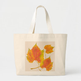 Dotty Spotty Fall på en Jumbo Tote Tygkasse