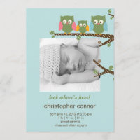 Dotty Uggla Pojke Birth Notice of