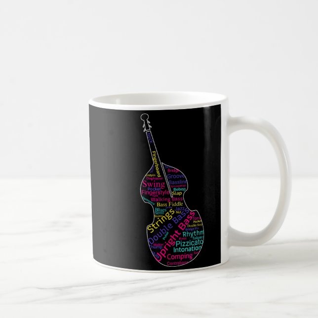 Double B Upright B Jazz Bist Musician Gift  Kaffemugg (Höger)